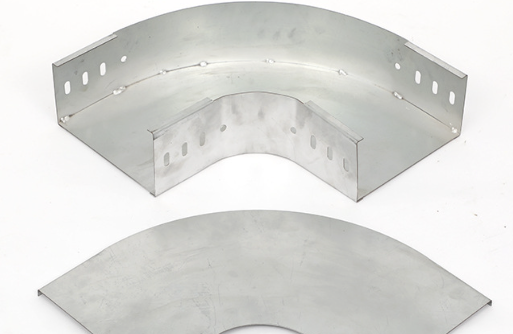 Galvanized Steel Cable Tray Fittings Arc Bend Elbow Accessory for Cable Corner Routing
