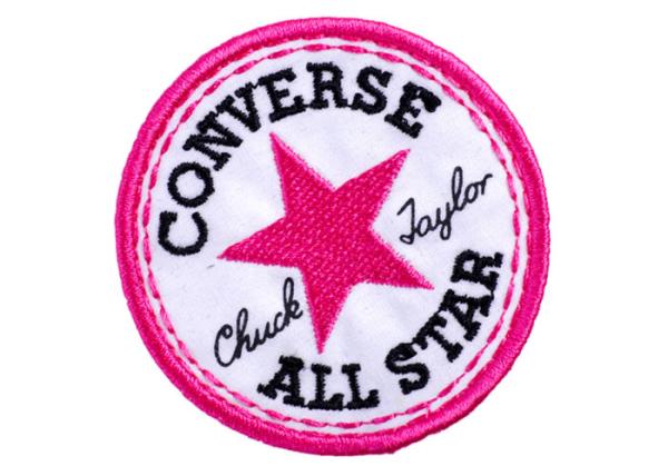 Casual Concerse Pink Circle Silk Print Embroidery Patch For Kids Clothing