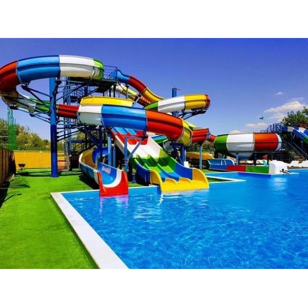 ODM Outdoor Commercial Playground Swimming Pool Fiberglass Water Slide for Adults