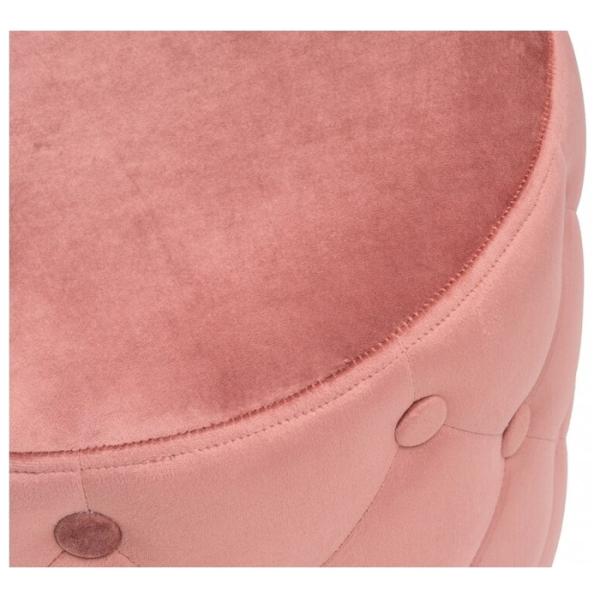 Plastic Wooden Round Ottoman Stool Seat Chair Pouf