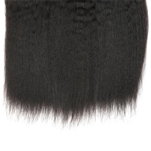 3 Bundles Peruvian Human Hair Weave Kinky Straight Hair Customized Length