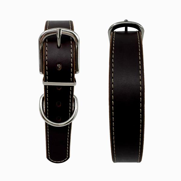 Premium Genuine Leather Dog Collar Durable Stylish Comfortable Fit