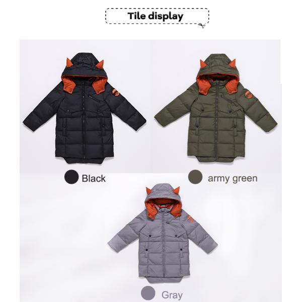 Kids Wholesale Winter Down Jacket Clothes Boys Casual Coat Folding Hooded Boys Jackets