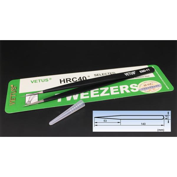 Safe Precision ESD Esd Plastic Tweezers AISI 302 Material Length 110 - 140mm