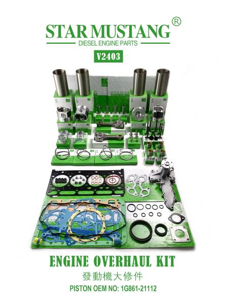 Reparto de peças de reparação de alta qualidade V2203 V2403 1G780-21113 1G796-21112 1J884-21110 Para motor de mini escavadeira Kubota