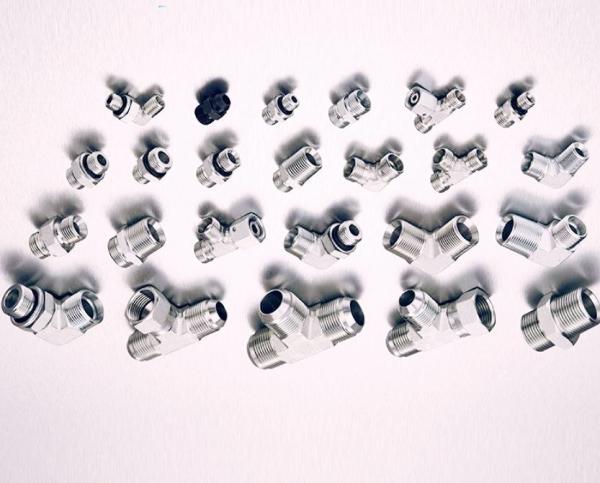 Silver Hexagon Head Type Reusable Hydraulic Hose Fittings for Stainless Steel Fittings
