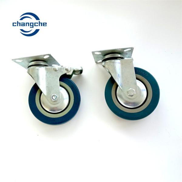4 inch 5 inch Heavy Duty Industrial Caster Wheels Rubber Swivel Thread Furniture Castors Wheels
