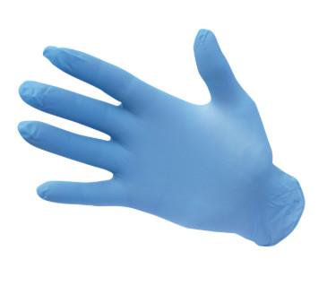 Disposable Exam Nitrile Rubber Gloves , Nitrile Work Gloves Punctures Resistant