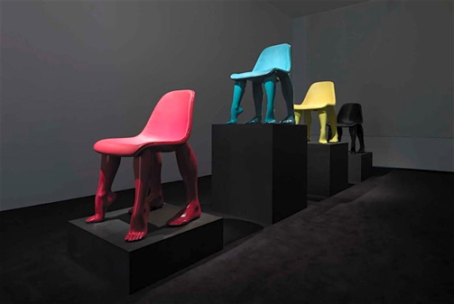 Pharrell'S Perspective Fiberglass Dining Chair For Office / Home Use