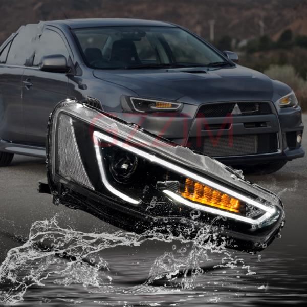 Автозапчасти АБС Пластиковый светодиодный фронтальный свет Части головная лампа Для Mitsubishi Lancer 2008-2018