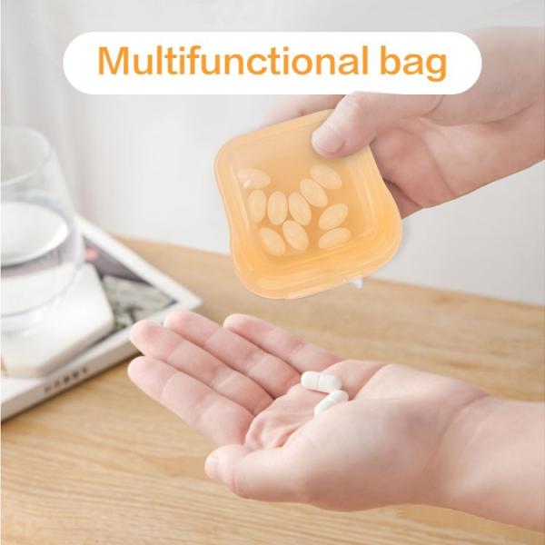 Small Reusable Silicone Food Storage Bag – BPA-Free, Leakproof, Dishwasher Safe, Microwave & Freezer Friendly – Perfect For Snacks, Baby Food, Travel, And Zero-Waste Kitchen Use