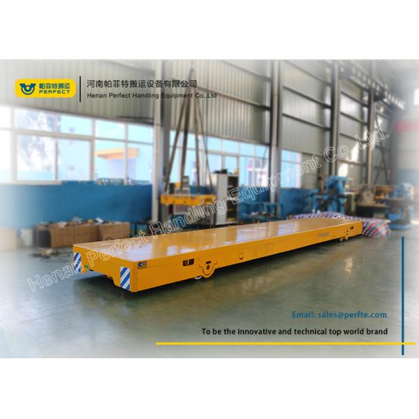 21 Ton Yellow Electric Lift Trolley / Hydraulic Platform Lift For Steel Industry