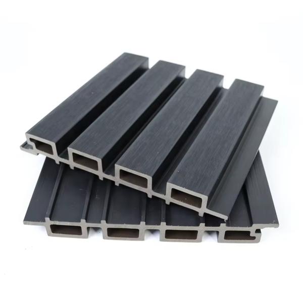 Plastic Wood Composite Facade Panels Custom Length 159mm x 23mm x Customizable Length