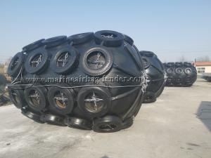 Fender antienvelhecimento pneumático marinho, Fender de borracha de navio preto