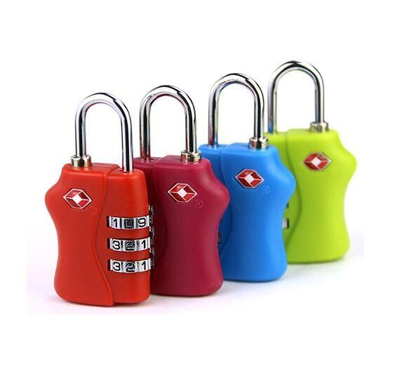 blue lock PC material TSA travel lock& Fashion Design Tsa Luggage Lock& Tsa Bag Number Lock