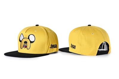 Flat Brim Polyester New Era Snapback Caps Unstructured six Panel 60cm