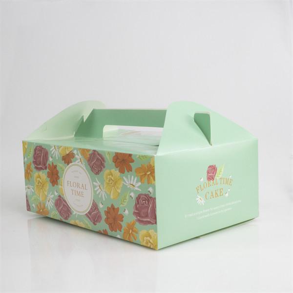 Takeaway cake box packaging with clear window cake disposable box packaging dessert box muffin box packaging