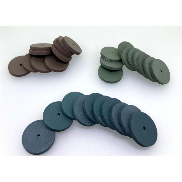 3.0mm Dental Rubber Diamond Polisher Finishing Discs HP Shank For Alloys Metals