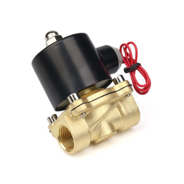 Etrany Control 2Way 1/8-1 Inch Water DC24V Brass Material Stop Solenoid Valve High Temperature