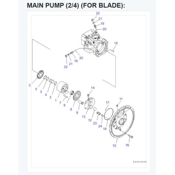 PC78US 6 Genuine Komatsu Excavator Hydraulic Pump 708-3T-00151 708-3T-00240' PC78US 6 Genuine Komatsu Excavator Hydraulic Pump 708-3T-00151 708-3T-00240'