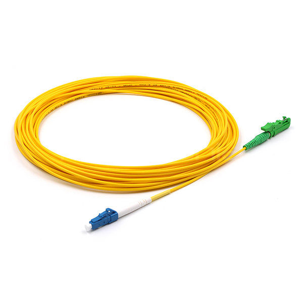 LC UPC до E2000 APC Patch Cord Simplex Fiber Optic Cable Single Mode OS2 OFNR 2,0 мм