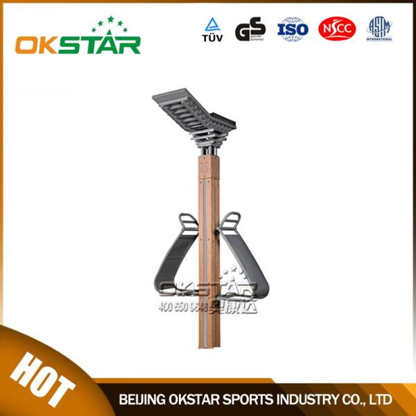 outdoor wooden fitness equipment back stretcher