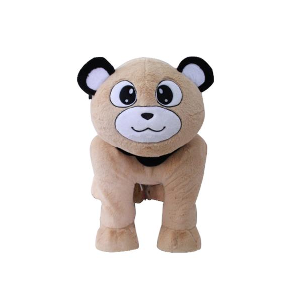Human Power Plush Walking Horse Toy plush electrical toy animal mechanical ride on horse