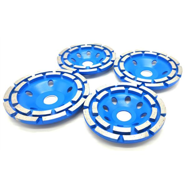 Истирательное двойное колесо 150mm 180mm 230mm чашки диаманта строки