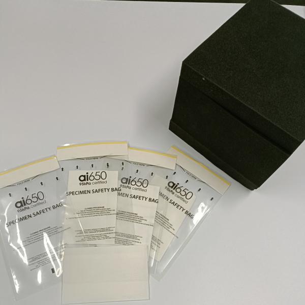 Прозрачная пластиковая медицинская сумка образца биологической опасности для лаборатории лаборатории