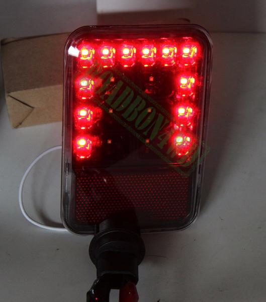 Led Rear Bumper Light Fog Parking Light Reverse Brake Light Rear Bumper Lamp For Jeep Wrangler JK 2007-2016