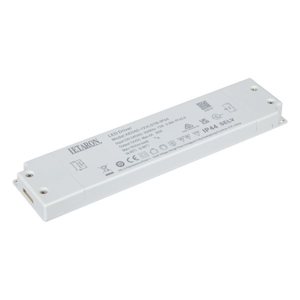 IP44 Waterproof LED Driver for Bathroom Mirror System 12v Dc Constant Voltage Led Driver 60W IP44 LED Driver