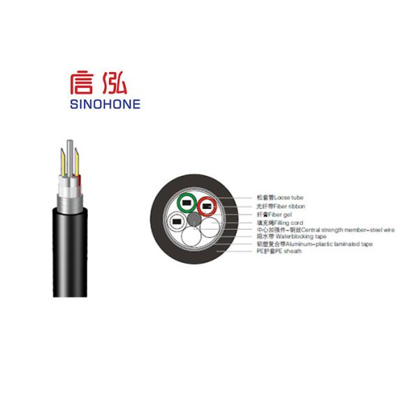Ribbon Outdoor Fiber Optic Cable Flame Resistance For Access Network