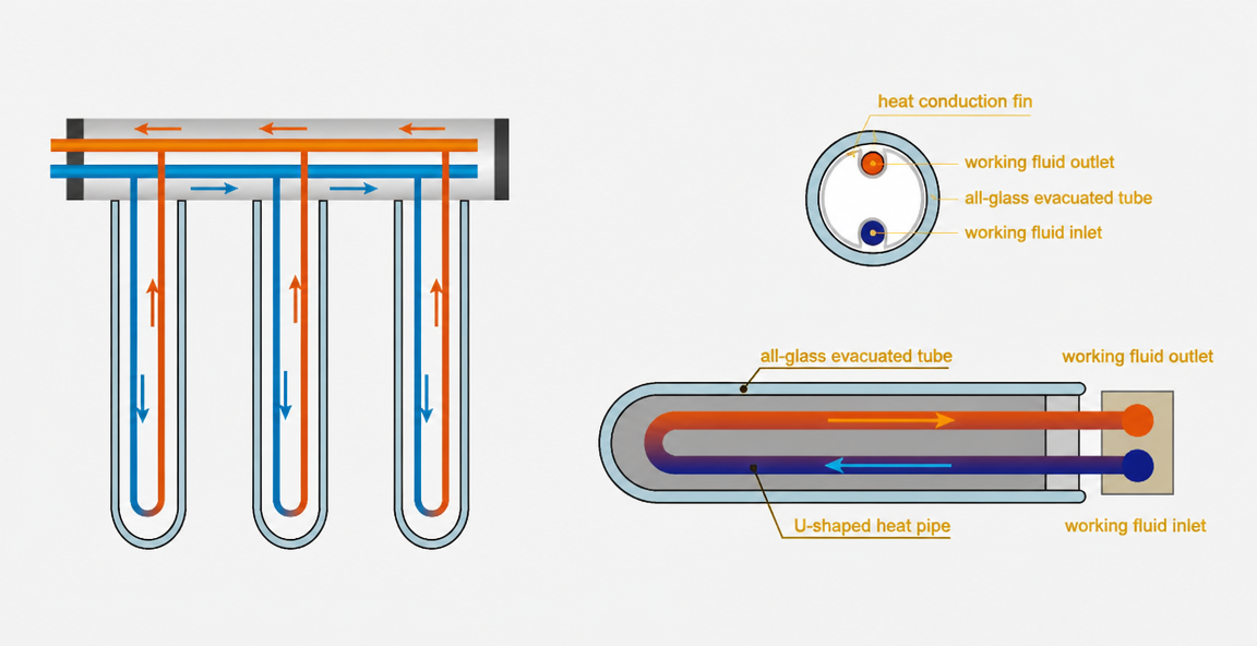 Pressurized U Tube Solar Thermal Collectors For Large Scale Heating Systems