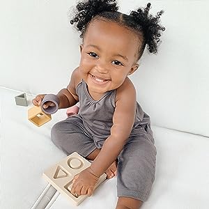 Baby Silicone Teething Jigsaw Puzzle Montessori Sensory Toys