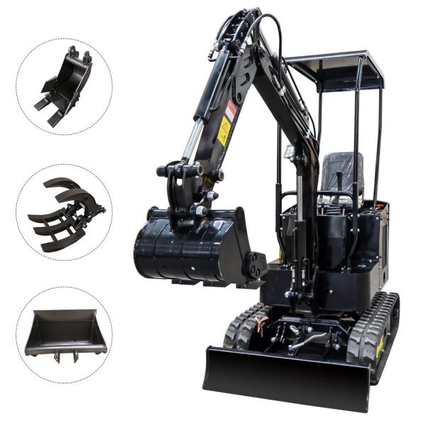 1.2 Ton Micro Digging Machine CE Approved Small Crawler Excavator Yellow Black Red Colour