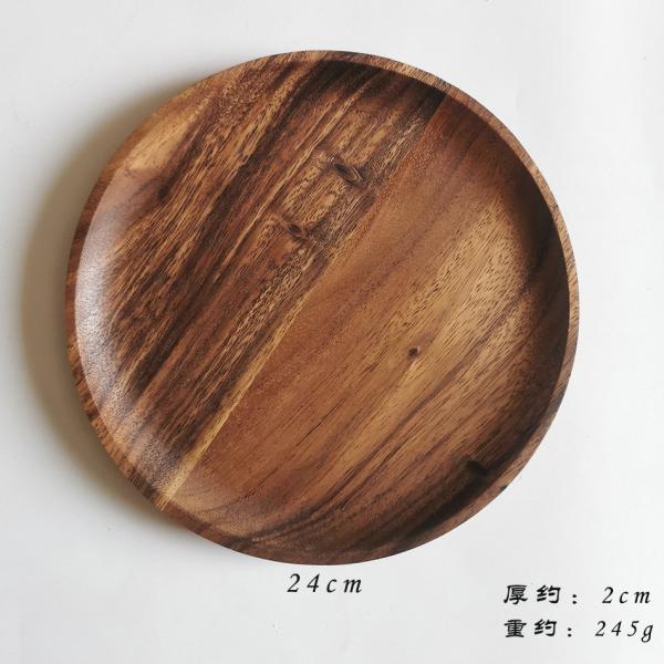Solid Wood Irregular Shaped Tableware Dinner Plate Kitchen Supplies