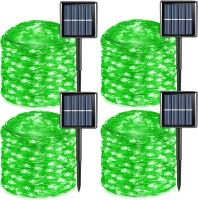 Waterproof Green Solar Fairy Lights For Garden Yard Patio Fence Wedding Decor