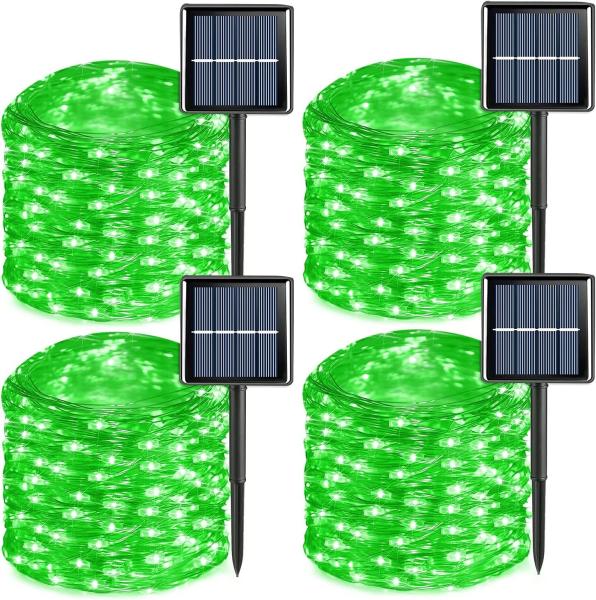 Waterproof Green Solar Fairy Lights For Garden Yard Patio Fence Wedding Decor