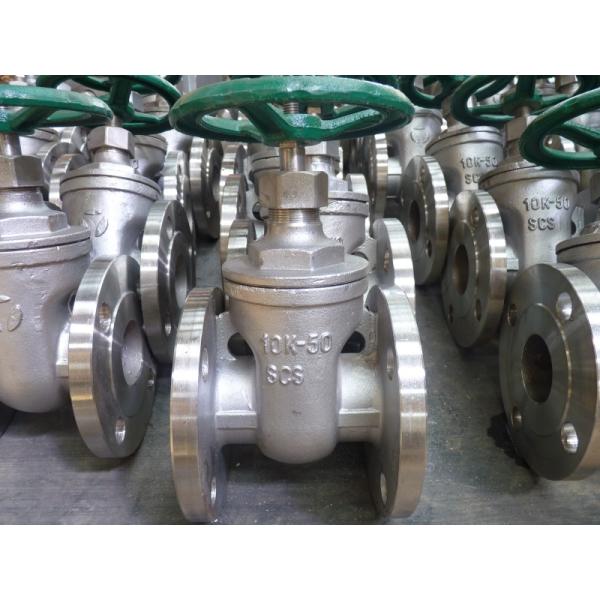 JIS 10K Válvula de puerta de metal de carga pesada de cuña flexible DN50