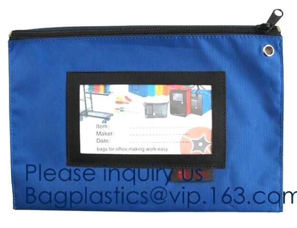 Secure Deposit Utility Zipper Coin Bag Small Makeup Pouch Promotional Zipper Custom Bank Deposit Bag, bagease, bagplasti