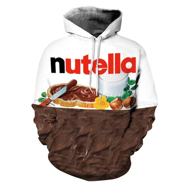 80%  polyester  Food Thin 3d Sweatshirts woman/man clothes Hoodies sweatshirts any color