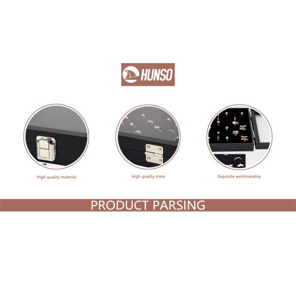 Square Rings Stand Up Jewelry Holder , Storage Box For Jewelry Portable