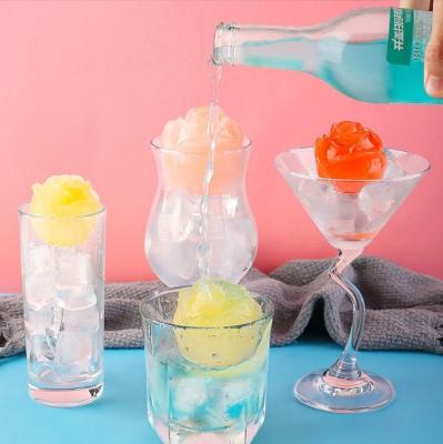 3D Rose Flower Plastic Molds for Making Ice Mold Maker Sustainable and Eco-Friendly