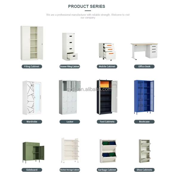 Metal Steel 2 Swing Door 4 Shelves Office  Filing Storage Cabinet Lock Organizer for Office Garage  School