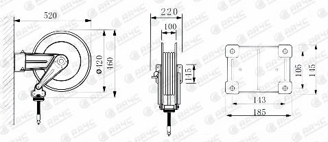 Оборудование мастерской ремонта автомобилей вьюрка шланга гидравлического масла масла давления AA4C высокое