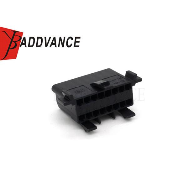 Original 16 Pin Female Auto Wire Harness Connector Black With Terminals