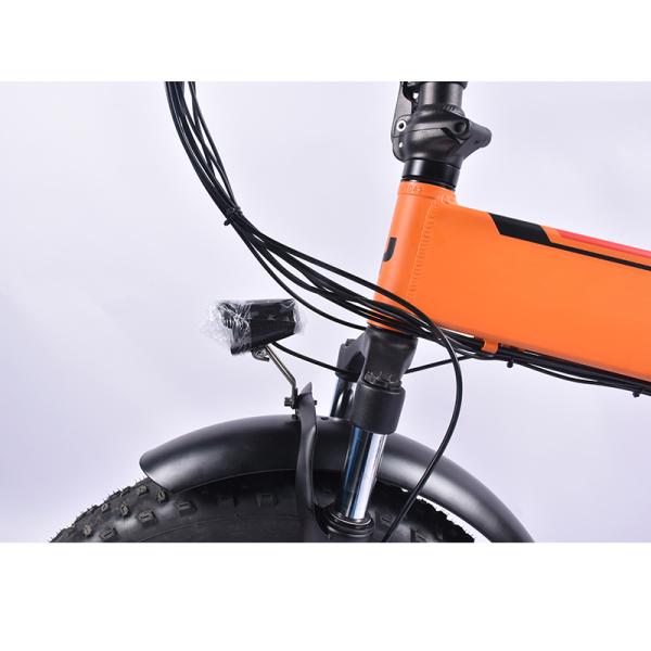 500w Fat Tire Electric Folding Bike With KMC Chain 34KG Gross Weight