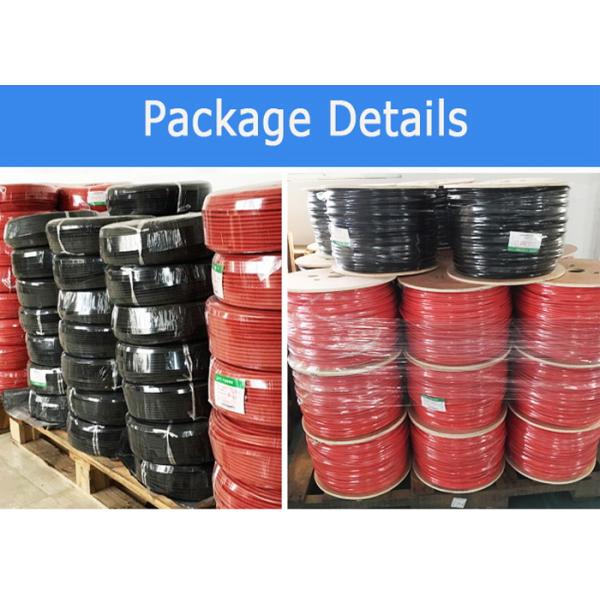 Preto alto ou vermelho do cabo bonde 6.0mm OD 4.0mm2 do núcleo da condutibilidade elétrica único