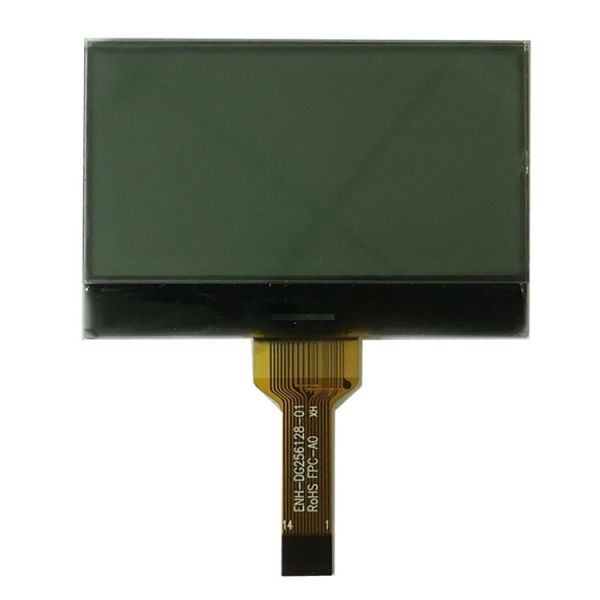 Módulo LCD gráfico de 256x128 con modo de visualización FSTN y ángulo de visión de 6 0' para controles industriales y dispositivos médicos