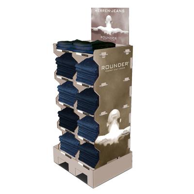 Durable Apparel Cardboard Product Display Stands Glossy / Matt Lamination